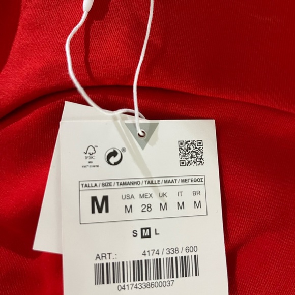 NWT Zara short red dress - size M - Picture 4 of 4